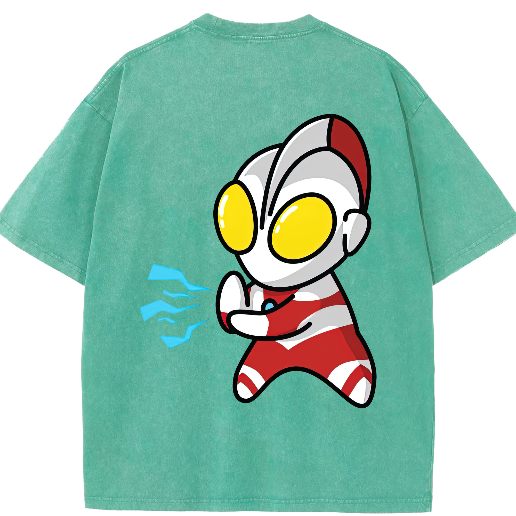 （画像用） ウルトラマン Ultraman 綿100% ヴィンテージ風 半袖Tシャツ（背面プリント）
